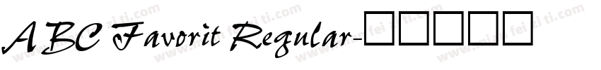 ABC Favorit Regular字体转换